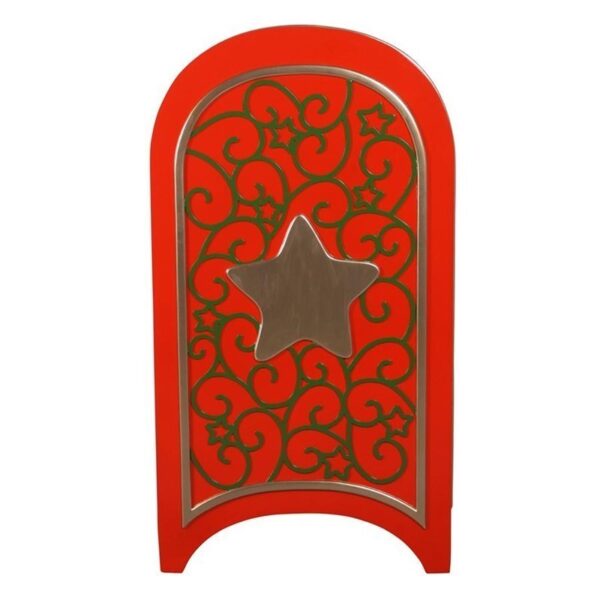 Design Toscano NE160124 25 Inch Santas Continental Holiday Mailbox - Red and Gold