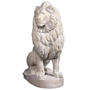 Design Toscano NE1602745 24 Inch Stately Chateau Lion Statue Left