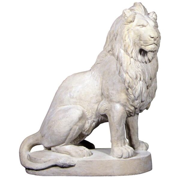 Design Toscano NE1602745 24 Inch Stately Chateau Lion Statue Left