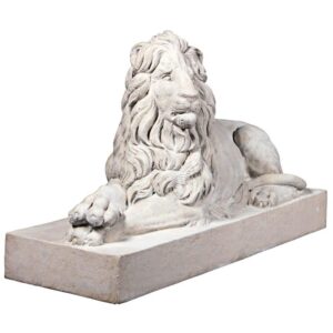 Design Toscano NE1602752 48 1/2 Inch Castle Courtyard Lion Sentinel Facing Left