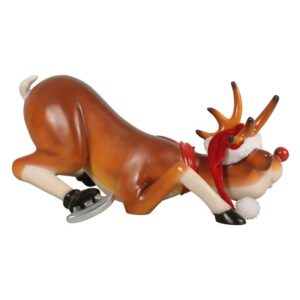 Design Toscano NE170078 38 Inch Funny Reindeer Skating