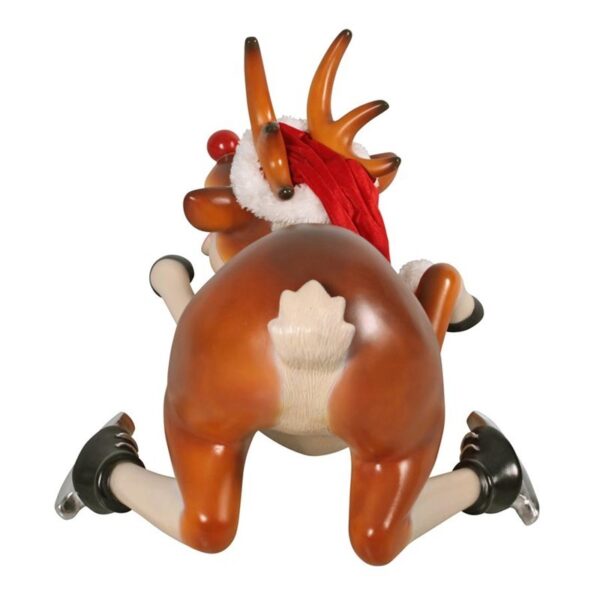 Design Toscano NE170078 38 Inch Funny Reindeer Skating