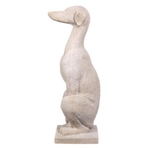 Design Toscano NE170104 14 Inch Italian Greyhound Art Deco Sentinel