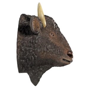 Design Toscano NE180039 28 1/2 Inch American Bison Head Wall Decor