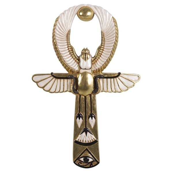 Design Toscano NE180091 22 Inch Egyptian Amun Re Ankh Wall Sculpture