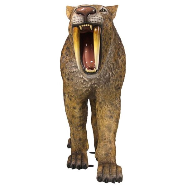 Design Toscano NE180148 69 Inch Sabre Toothed Tiger Statue