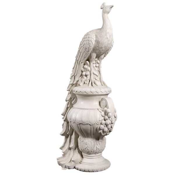 Design Toscano NE180180 21 1/2 Inch Giant Staverden Peacock on Urn