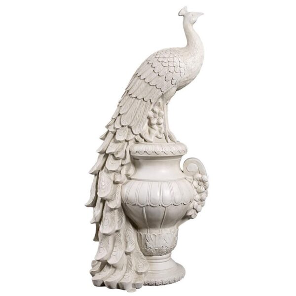 Design Toscano NE180180 21 1/2 Inch Giant Staverden Peacock on Urn