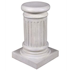 Design Toscano NE200052 12 Inch Greek Fluted Plinth, Small