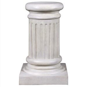 Design Toscano NE200052 12 Inch Greek Fluted Plinth, Small