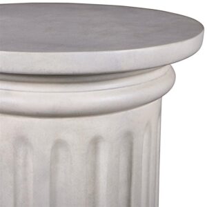 Design Toscano NE200054 16 Inch Roman Doric Column Classical Fluted Plinth, Large