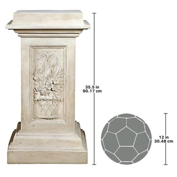 Design Toscano NE200137 19 1/2 Inch Chelsea Garden Statuary Pedestal