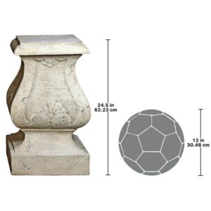 Design Toscano NE200138 14 1/2 Inch Villa Di Castello Pedestal