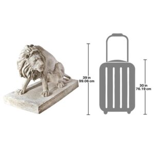 Design Toscano NE203071 52 Inch Kingsbury Garden Lion Looking, Left