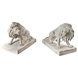 Design Toscano NE203072 52 Inch Kingsbury Garden Lion Looking, Right