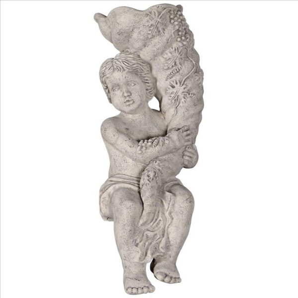 Design Toscano NE210134 13 Inch Baby Zeus Cornucopia Planter Statue