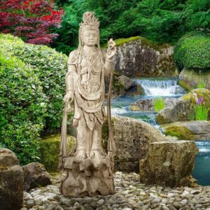 Design Toscano NE210138 17 Inch The Asian Goddess Guan Yin Garden Statue