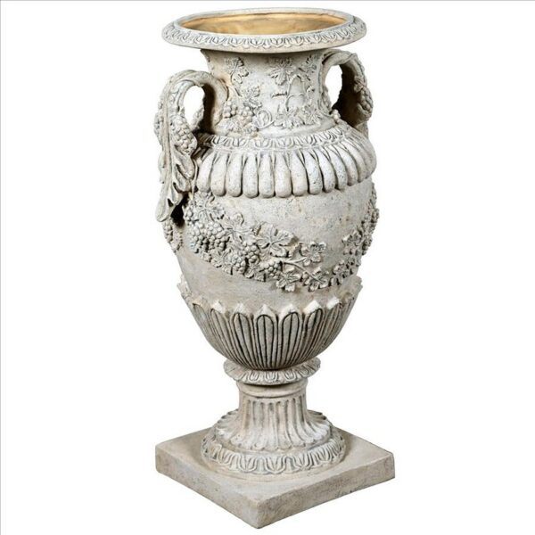 Design Toscano NE210146 20 Inch Wine Harvest Oviform Garden Urn