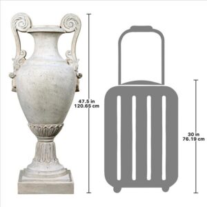 Design Toscano NE210159 20 1/2 Inch Chateau De Fontainebleau Garden Urn