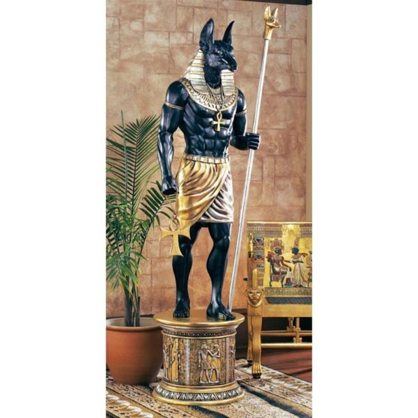 Design Toscano NE23262 25 Inch Egyptian Grand Ruler Anubis with Mount