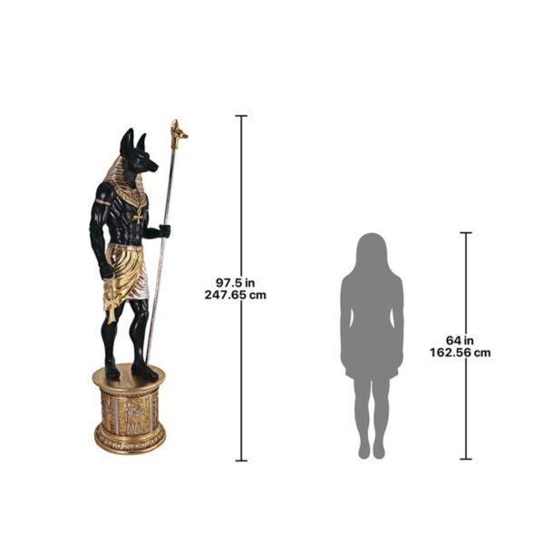 Design Toscano NE23262 25 Inch Egyptian Grand Ruler Anubis with Mount