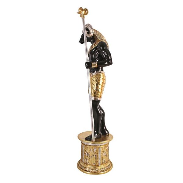 Design Toscano NE23562 26 1/2 Inch Egyptian Grand Ruler Khnum with Mount