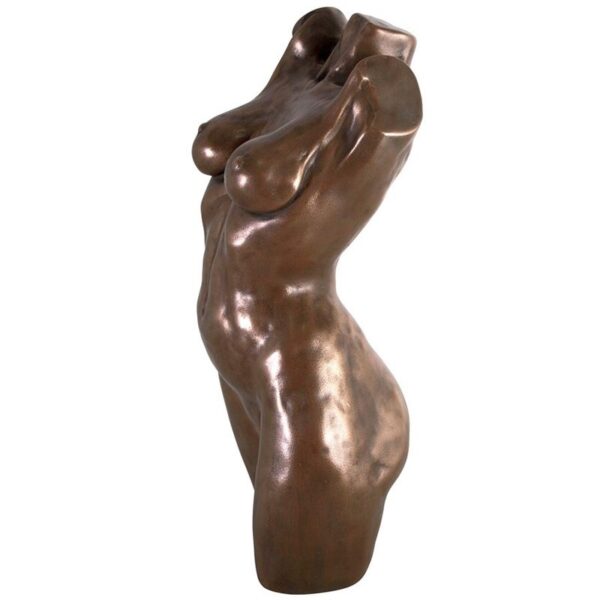 Design Toscano NE304052 7 1/2 Inch Nude Female Torso Statue - Bronze