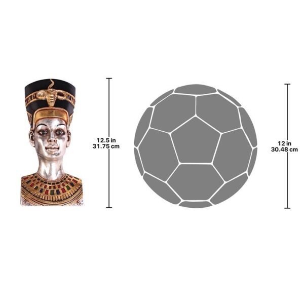 Design Toscano NE437871 9 Inch Nefertiti Egyptian Wall Sculpture