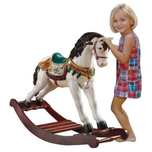 Design Toscano NE46747 41 Inch Victorian Carousel Rocking Horse Statue