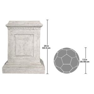 Design Toscano NE50609 20 Inch Larkin Arts and Crafts Plinth