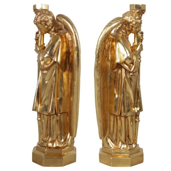 Design Toscano NE59307 13 1/2 Inch Padova Golden Guardian Angels, Set of 2