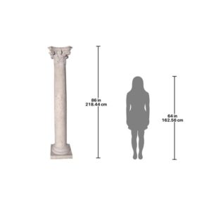 Design Toscano NE60701 18 1/2 Inch Corinthian Column Sculpture