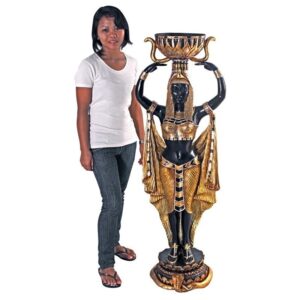 Design Toscano NE75334 18 1/2 Inch Cleopatras Nubian Maiden with Urn