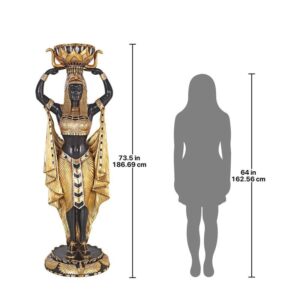 Design Toscano NE75343 26 Inch Grand Scale Nubian Maiden with Urn