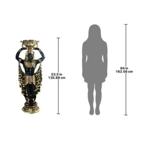 Design Toscano NE75364 23 Inch Cleopatras Nubian Guard with Urn