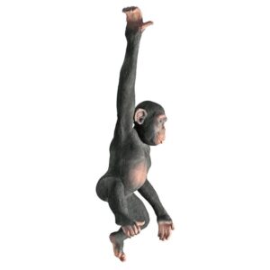 Design Toscano NE80079 19 Inch Hanging Chimp Jungle Monkey Statue