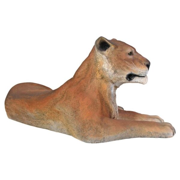 Design Toscano NE80115 Grand-Scale Wildlife Animal 55 Inch Lioness Lying Down Statue