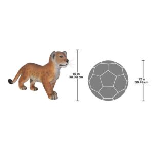 Design Toscano NE80117 17 Inch Lion Cub Standing