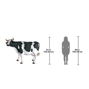 Design Toscano NE80139 79 Inch Grand Scale Holstein Statue