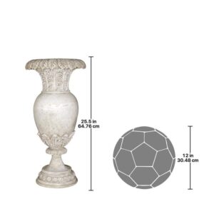 Design Toscano NE80171 12 Inch Versailles Floral Oviform Urn