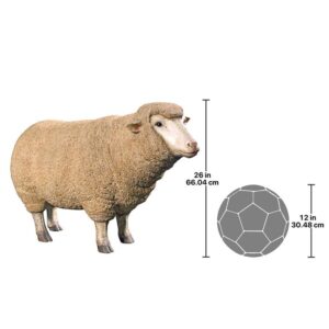 Design Toscano NE867047 16 Inch Merino Ewe with Head Up