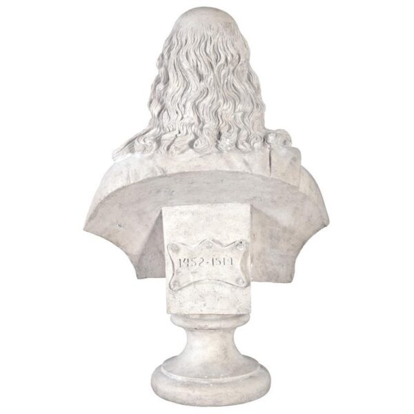 Design Toscano NE867143 19 1/2 Inch Leonardo Davinci Bust