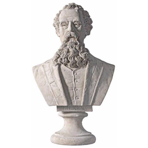 Design Toscano NE90054 18 1/2 Inch Charles Dickens Bust