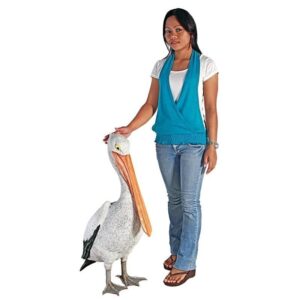 Design Toscano NE90073 22 1/2 Inch Giant Pelican Statue - White