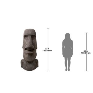 Design Toscano NE90076 36 Inch Giant Easter Island Moai Head