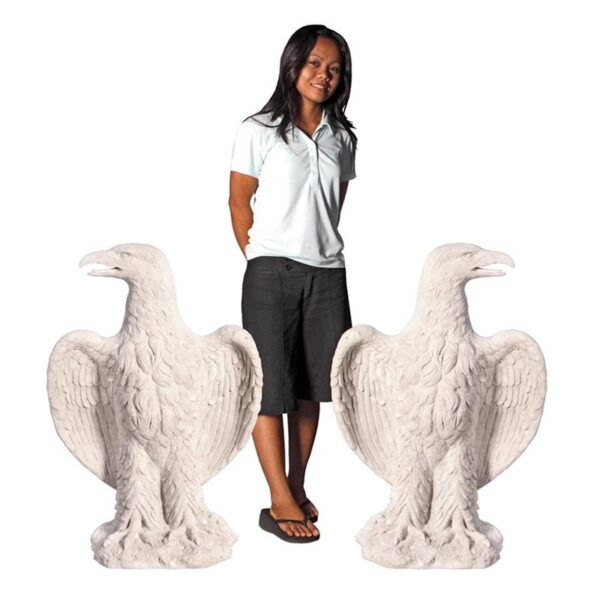 Design Toscano NE9100037 24 1/2 Inch Americas Grand Scale Eagle Statues, Set of 2