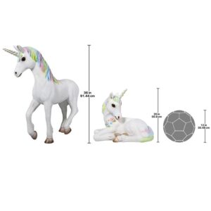 Design Toscano NE9170 Magical Mystical Unicorn Statues, Set of 2