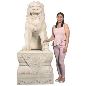 Design Toscano NE9190162 49 1/2 Inch Female Foo Dogs with Plinth