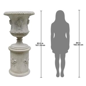 Design Toscano NE980091 Set of Flora Urn and Plinth