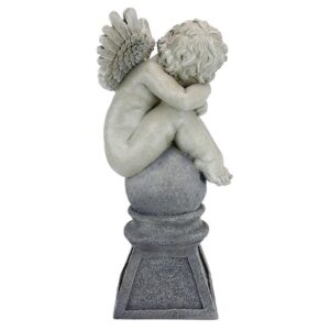 Design Toscano NG29240 10 Inch Balancing a Dream Cherub Garden Statue